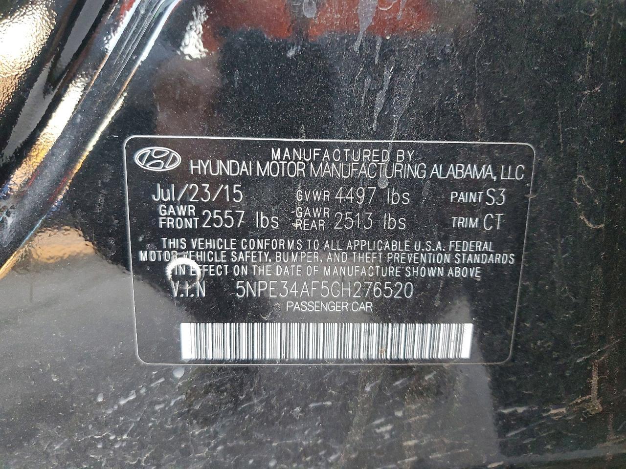 2016 Hyundai Sonata Sport