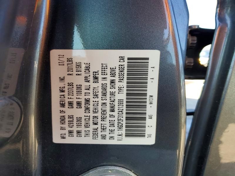 2012 Honda Accord lx