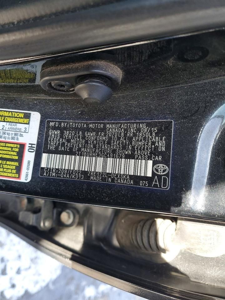 2016 Toyota Corolla l