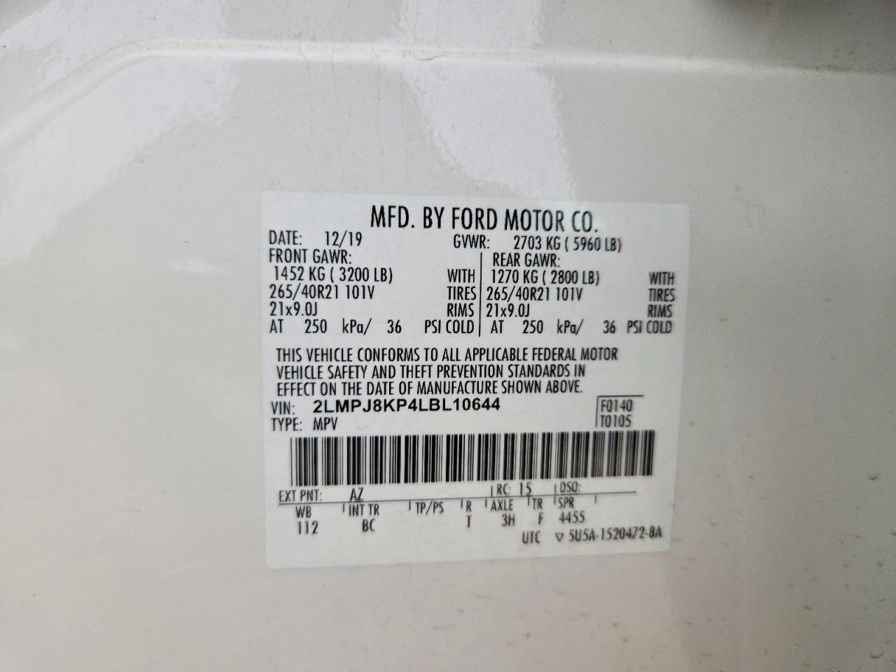 2020 Lincoln Nautilus Reserve