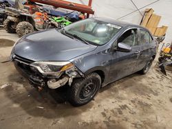 2016 Toyota Corolla l en venta en Center Rutland, VT