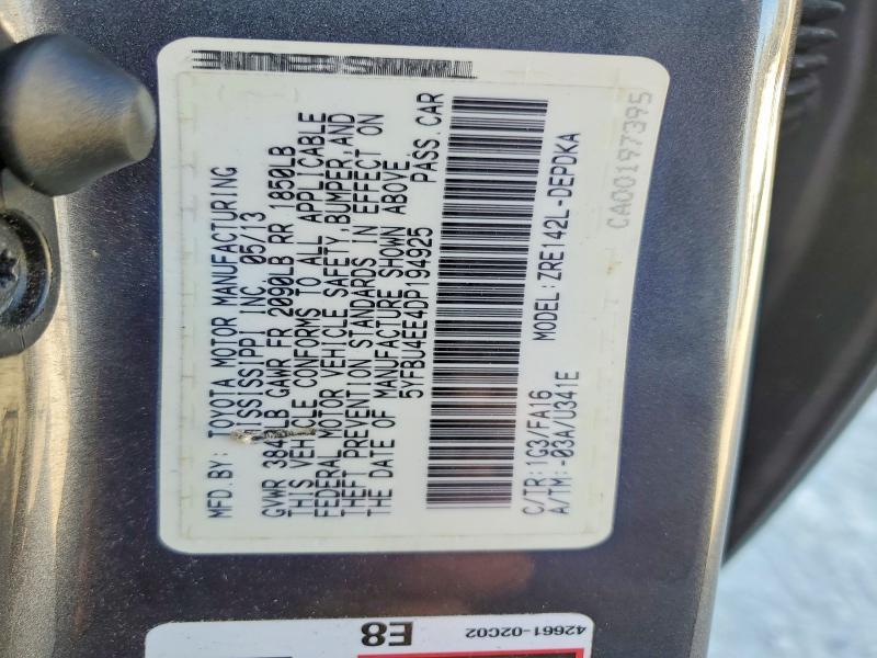 2013 Toyota Corolla Base