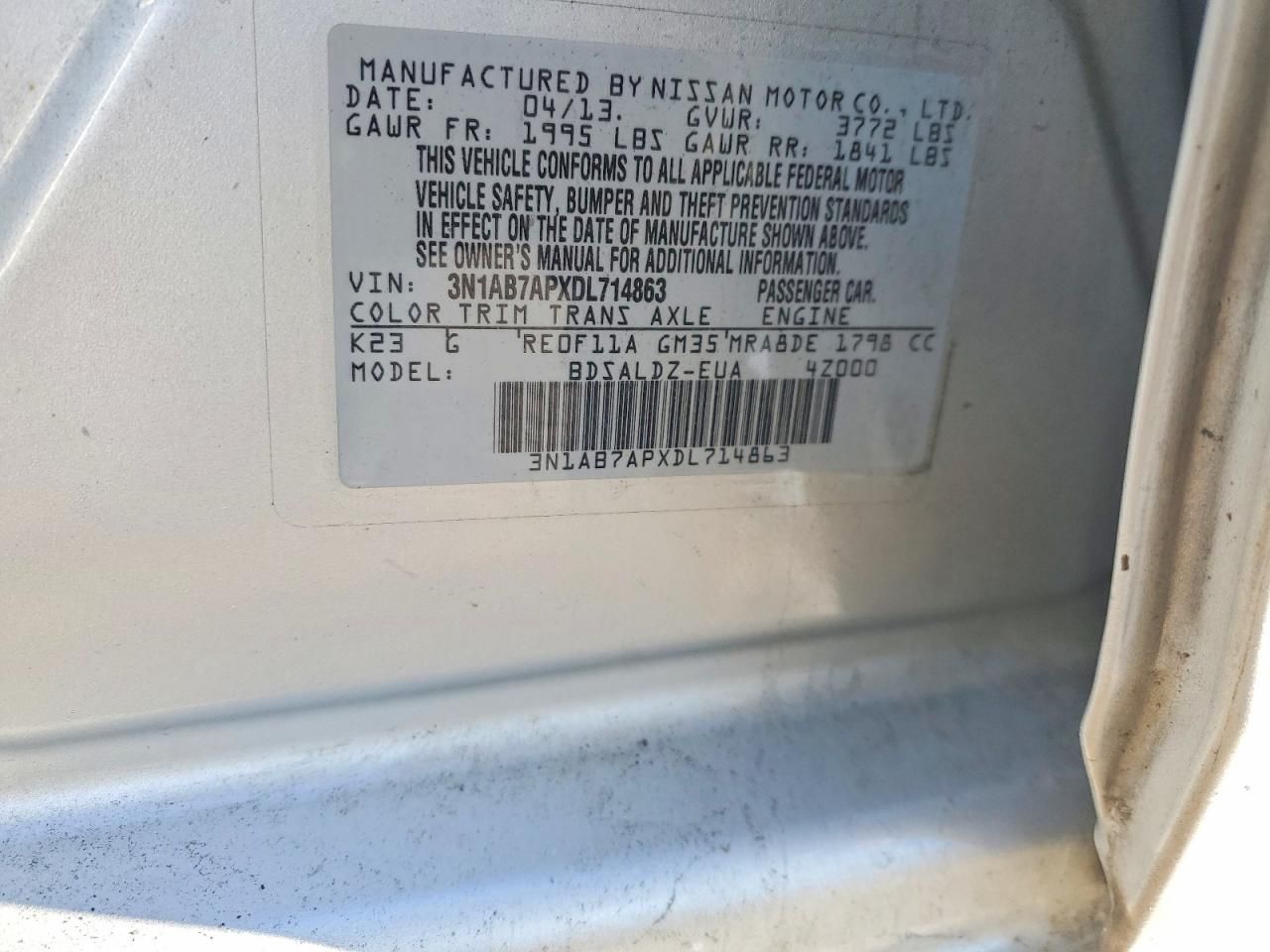 2013 Nissan Sentra s