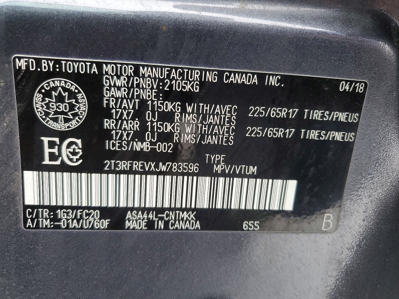 2018 Toyota Rav4 Adventure