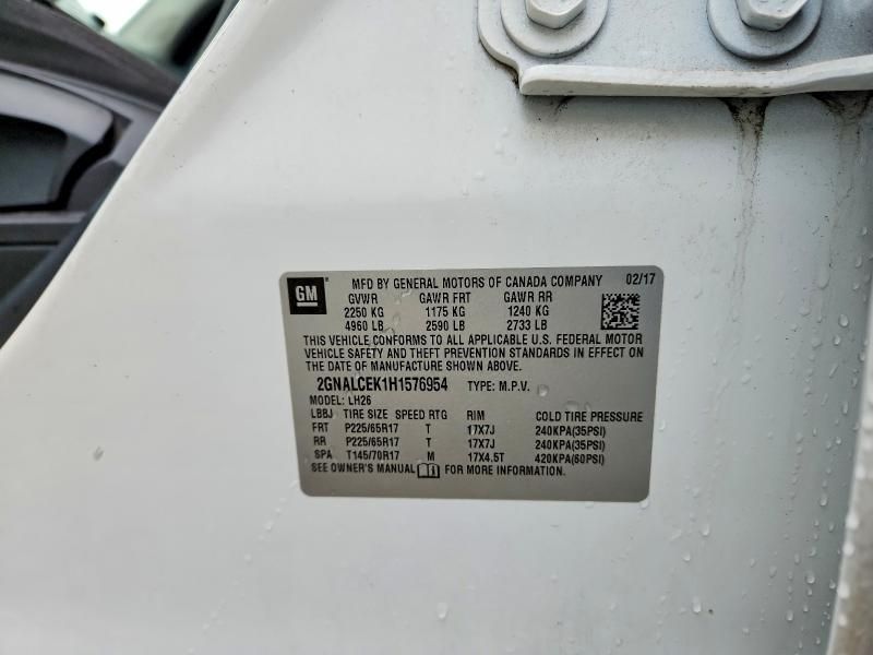 2017 Chevrolet Equinox lt