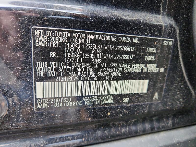 2020 Toyota Rav4 le