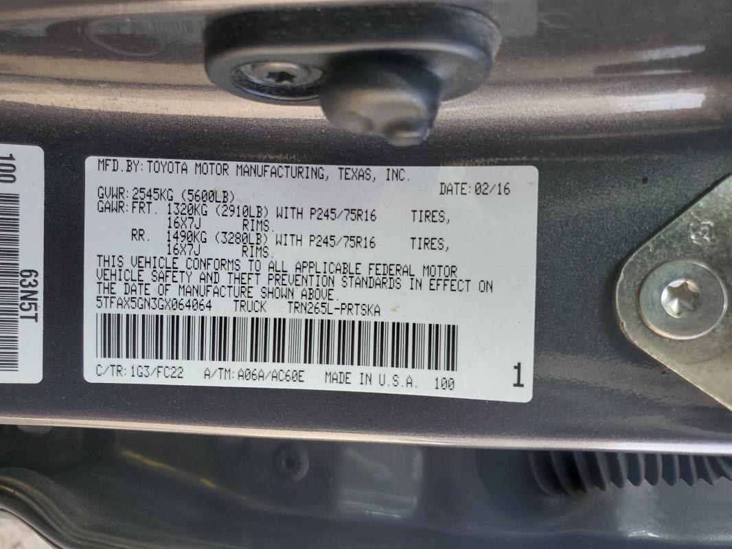 2016 Toyota Tacoma Double cab