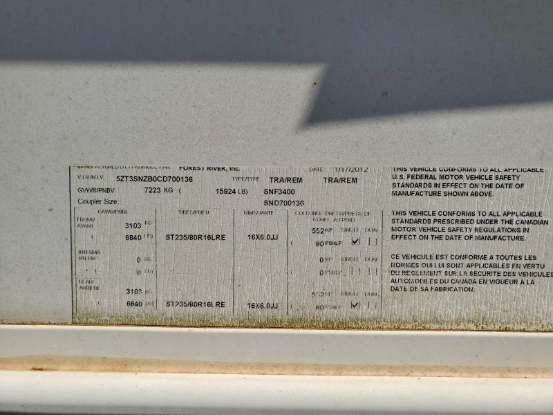 2012 Fore - Forest River 2012 Frrv ALL Vehicle Models