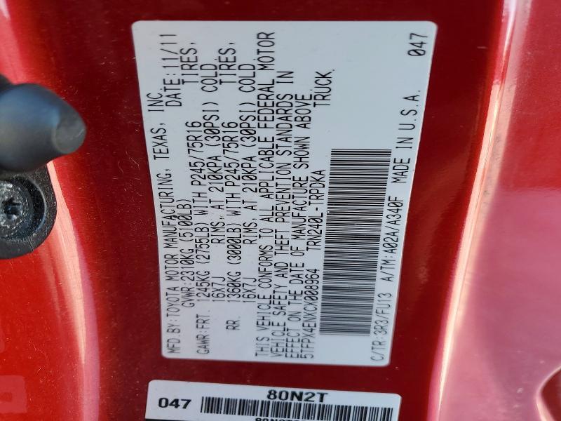 2012 Toyota Tacoma Base