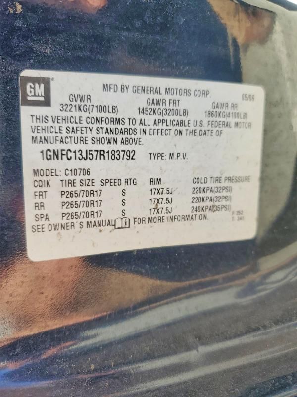 2007 Chevrolet Tahoe C1500