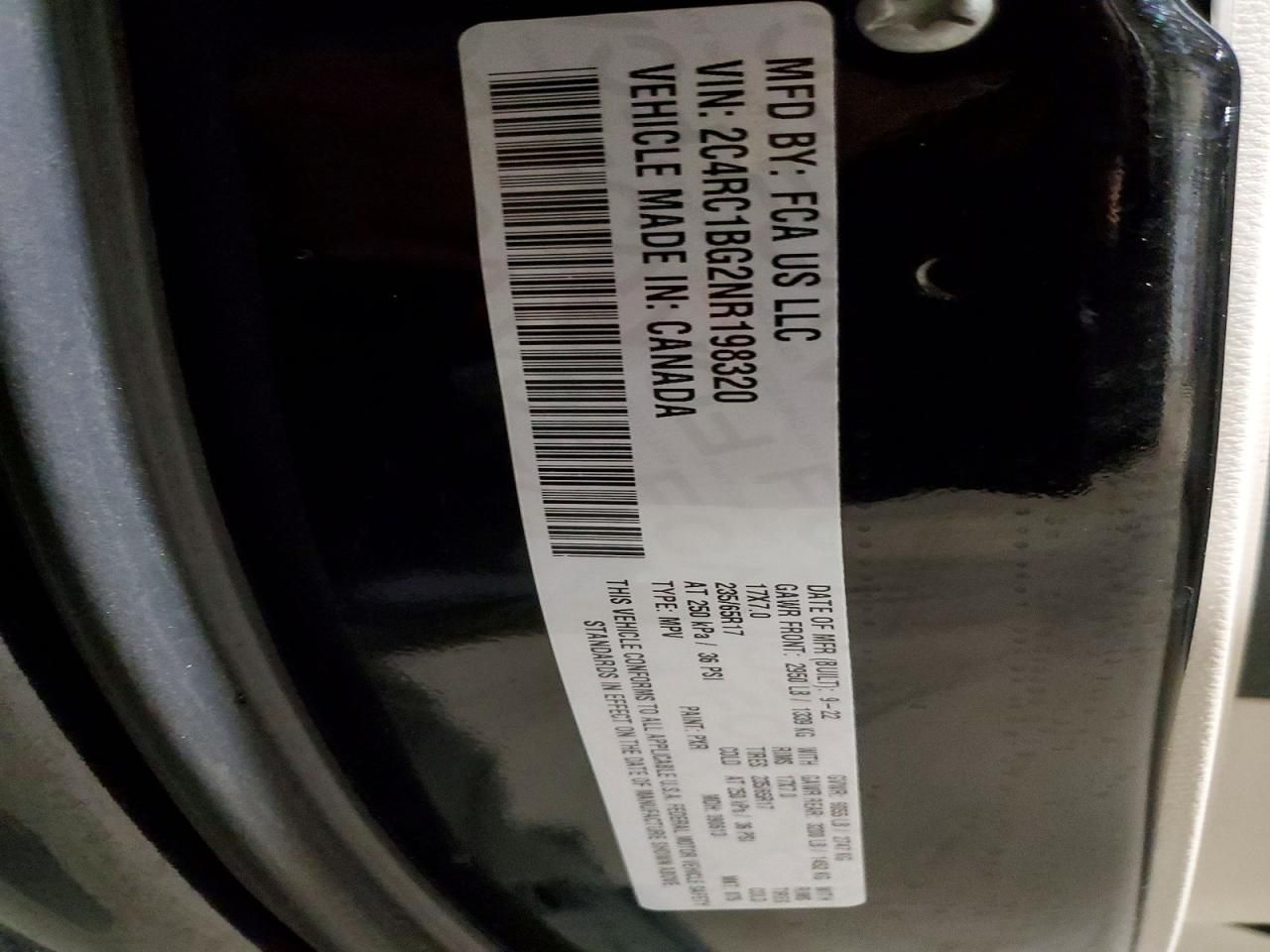 2022 Chrysler Pacifica Touring l