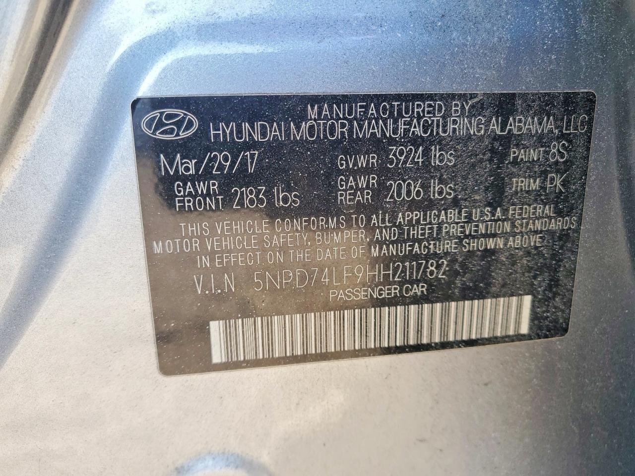 2017 Hyundai Elantra se