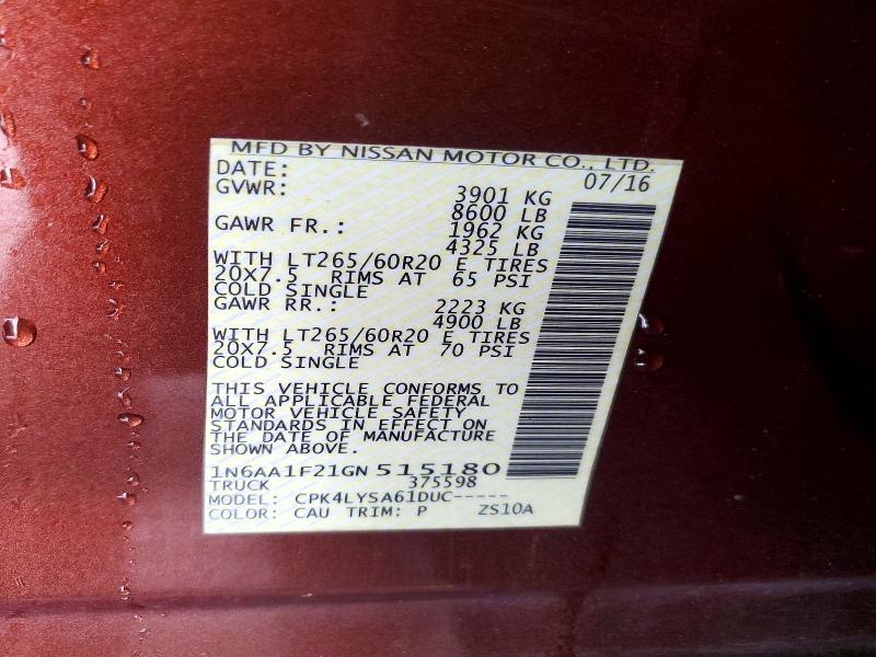 2016 Nissan Titan xd Platinum Reserve