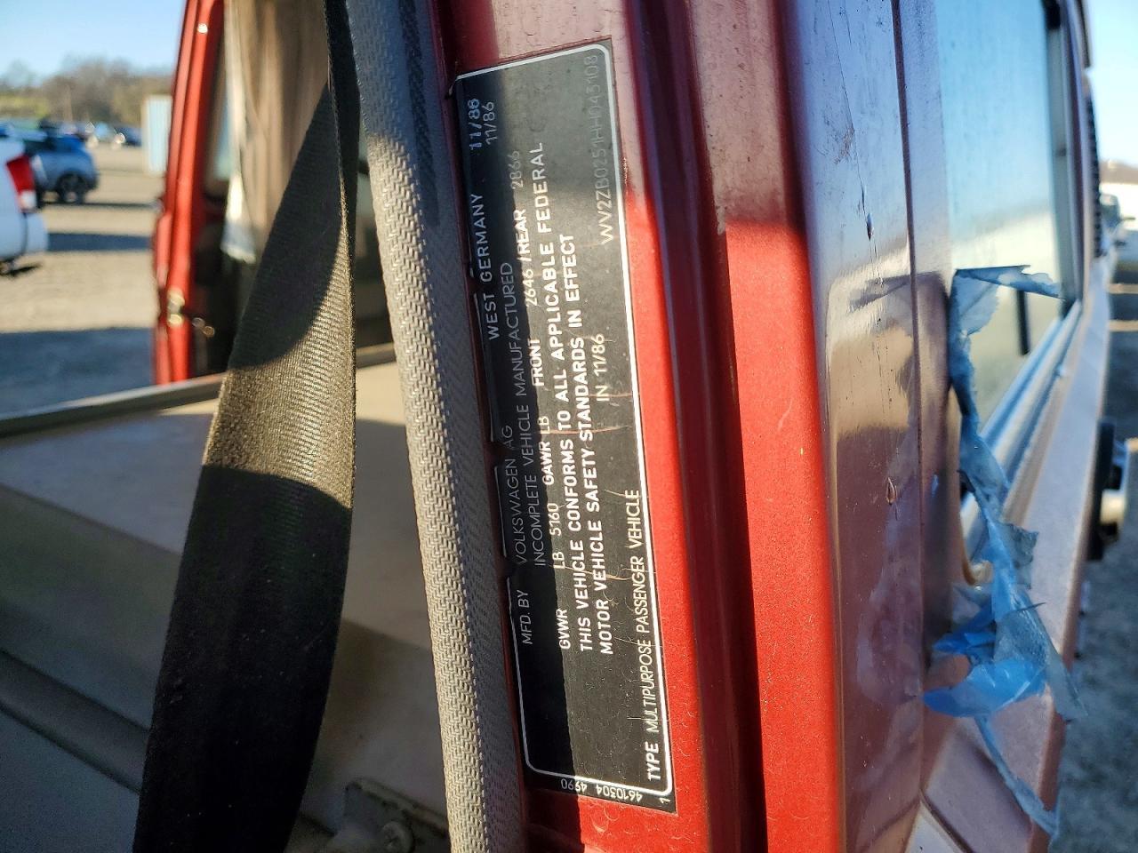 1987 Volkswagen Vanagon Campmobile