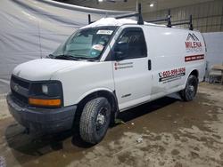 Salvage trucks for sale at Candia, NH auction: 2005 Chevrolet 2005 Chev G20/EXP CG Van 3/4T