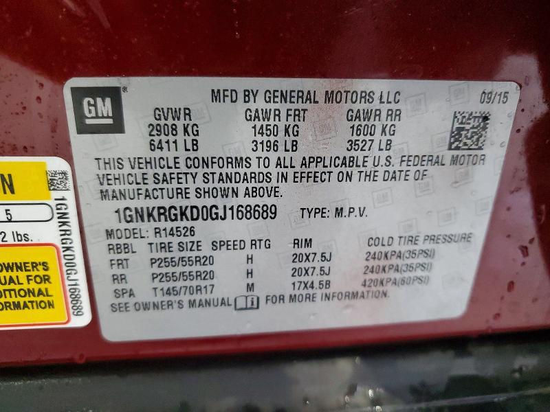 2016 Chevrolet Traverse lt