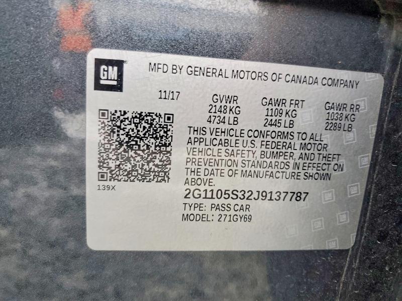 2018 Chevrolet Impala lt