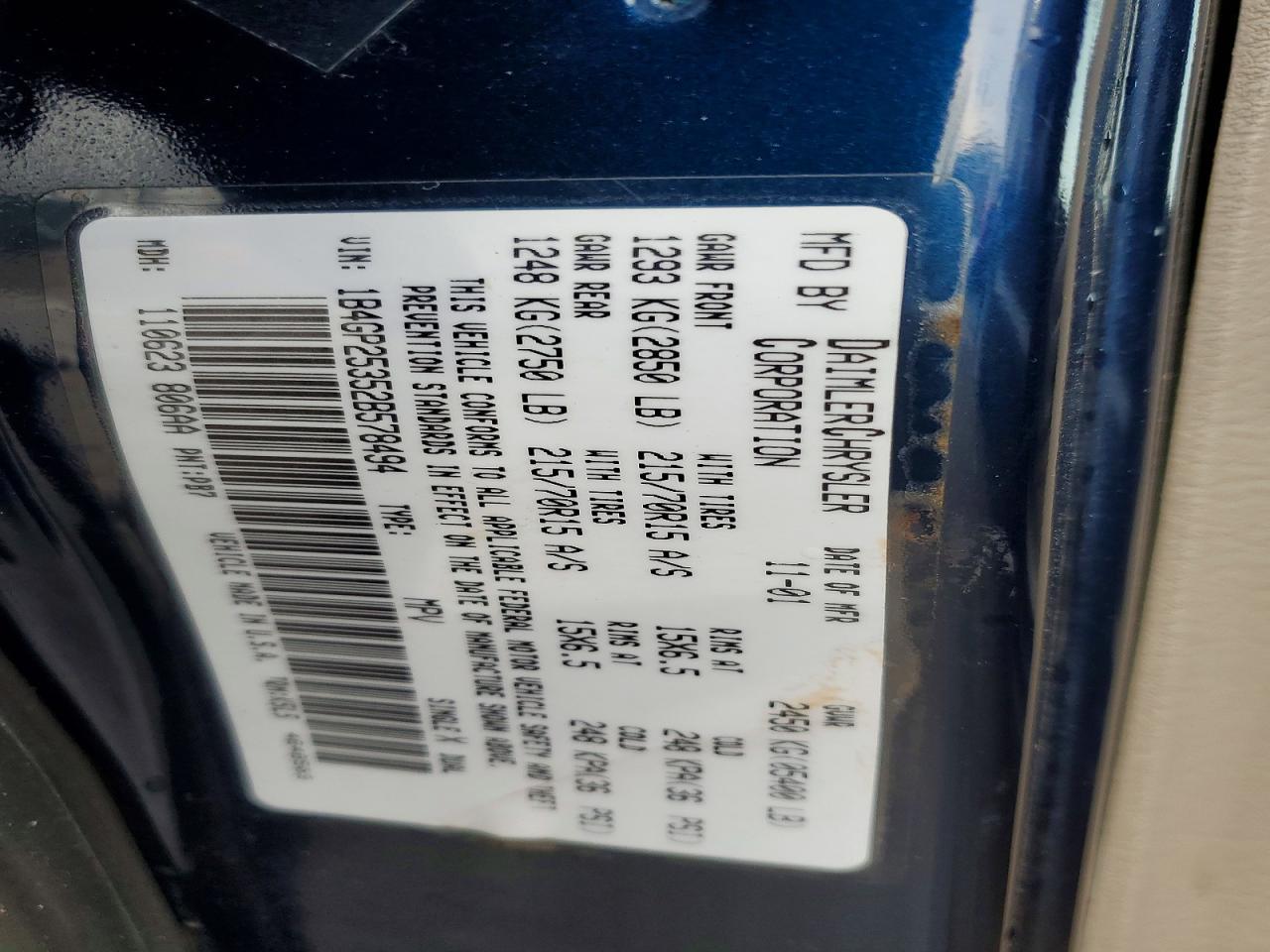 2002 Dodge Caravan se