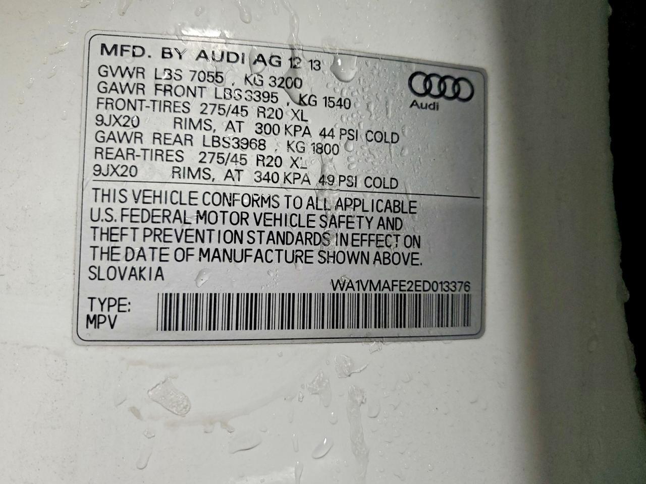 2014 Audi Q7 Prestige