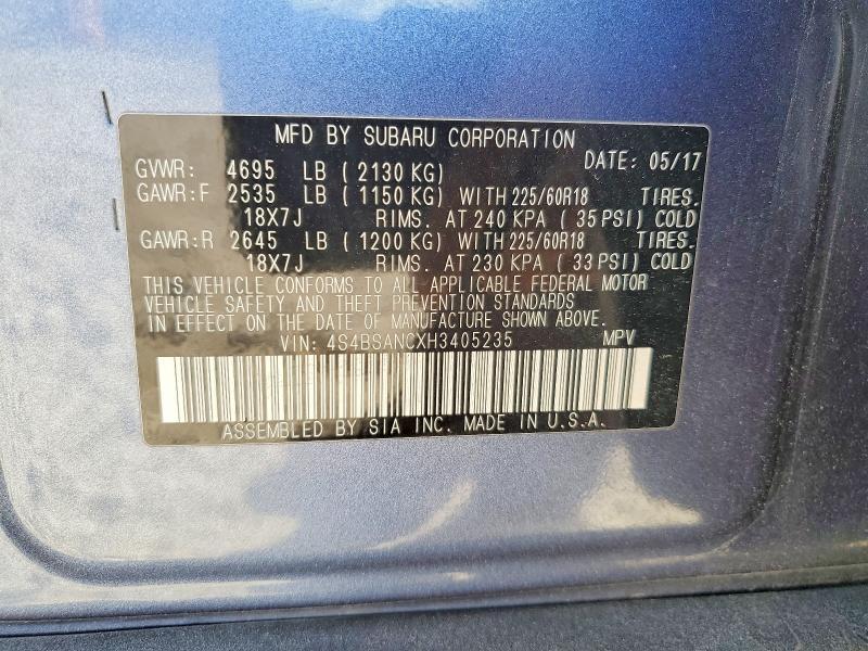 2017 Subaru Outback 2.5i Limited