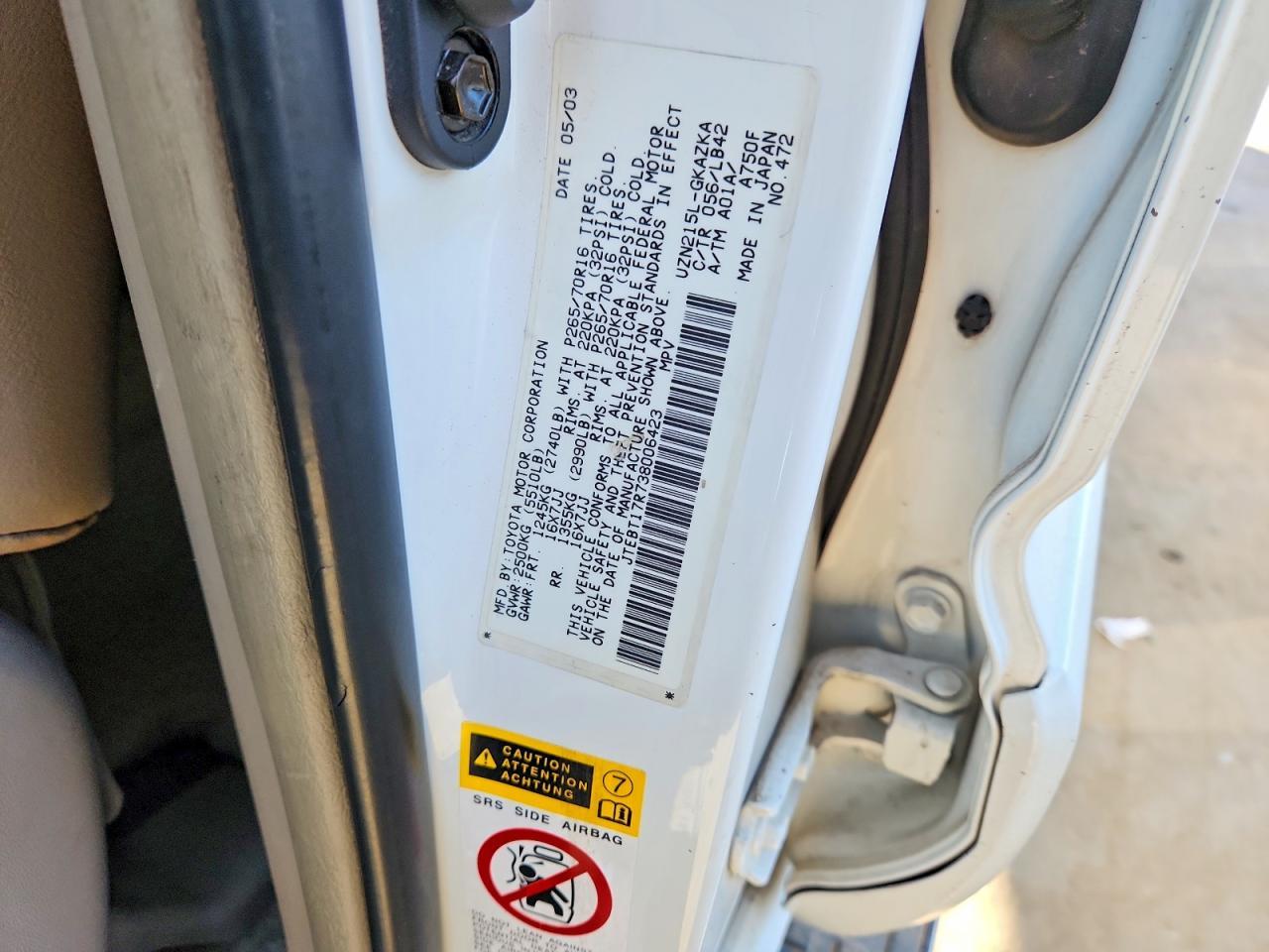 2003 Toyota 4runner Limited