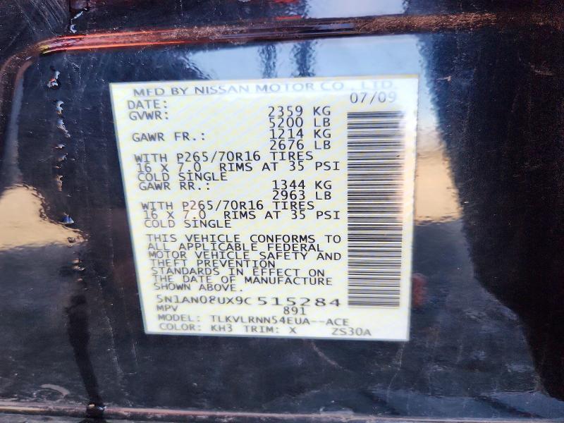 2009 Nissan Xterra x