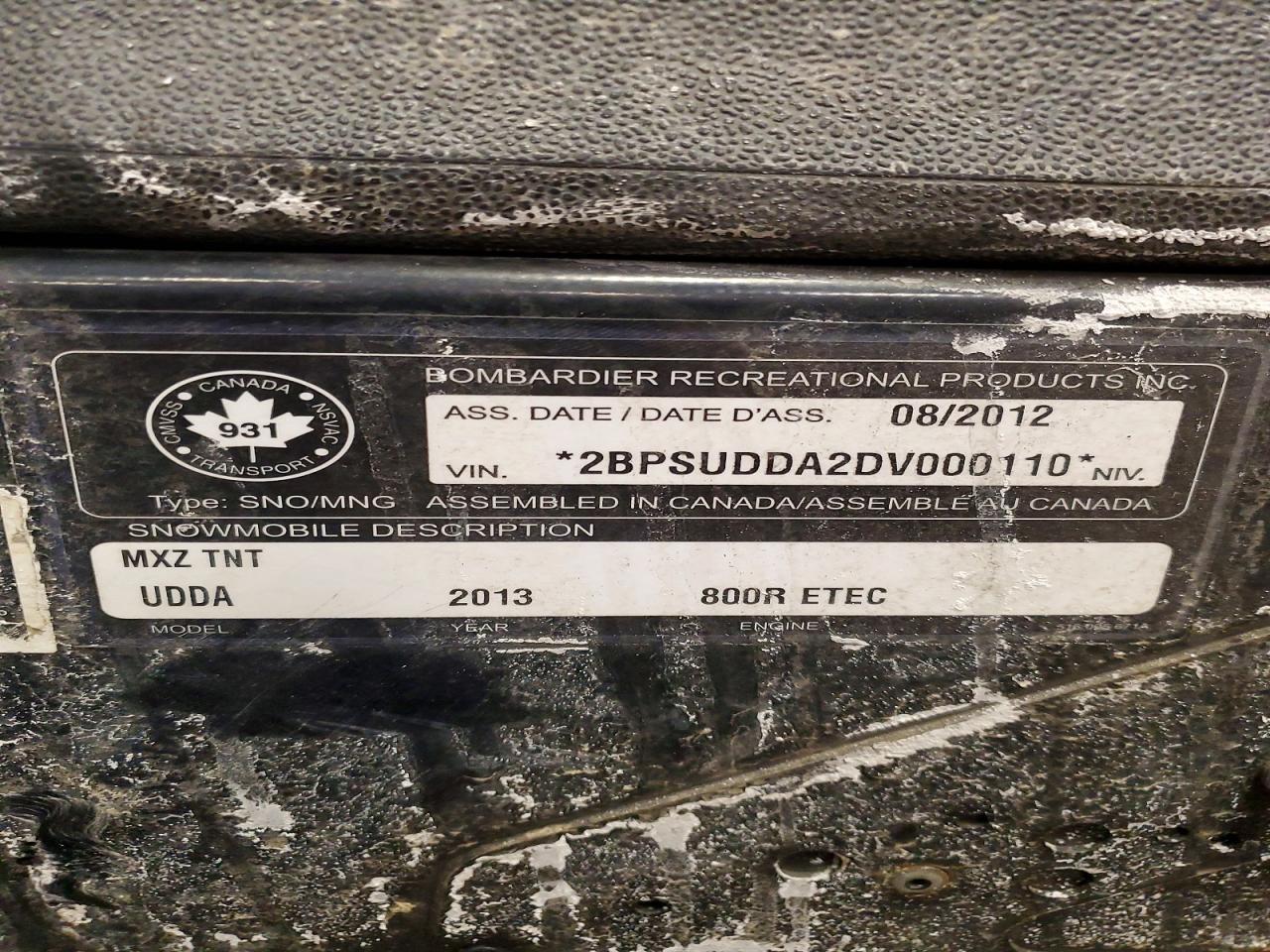 2013 Oeth MXZ