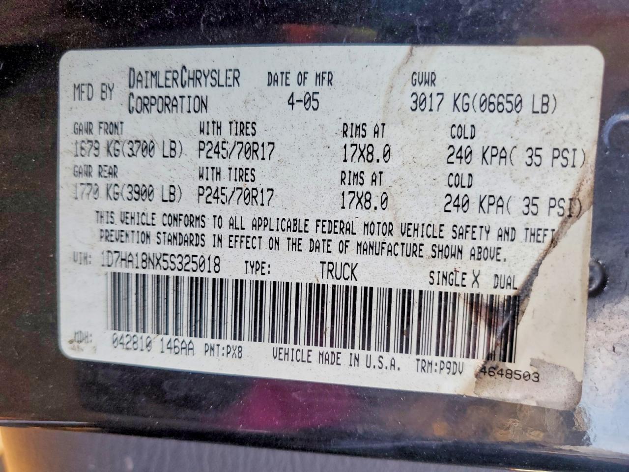 2005 Dodge Ram 1500 st