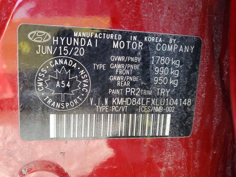 2020 Hyundai Elantra sel