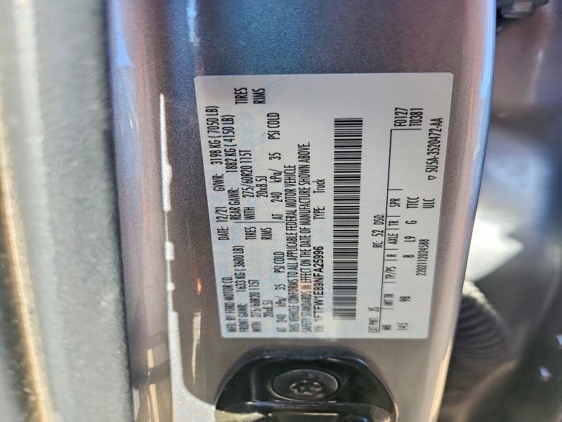 2022 Ford F150 Supercrew