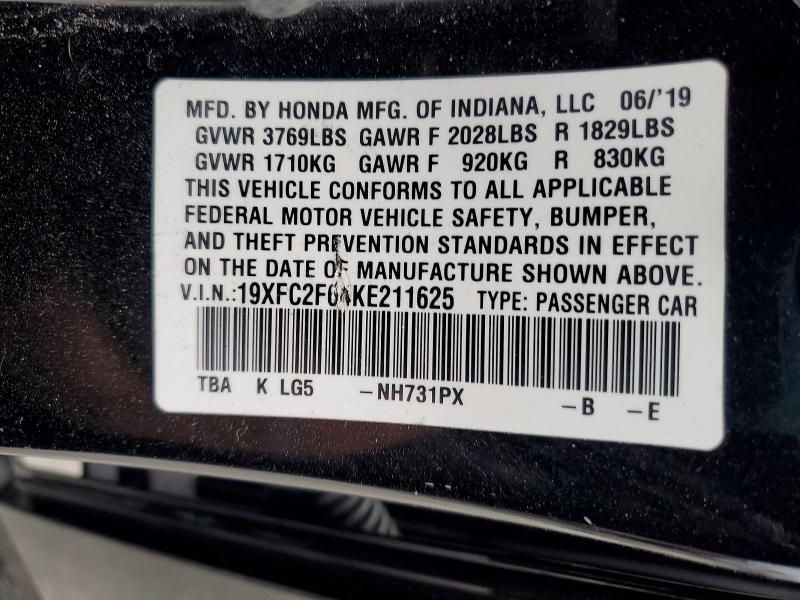 2019 Honda Civic lx