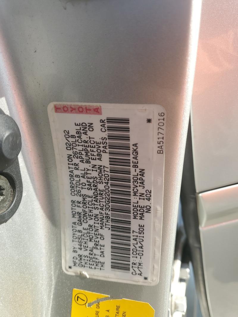 2002 Lexus Es 300 Base