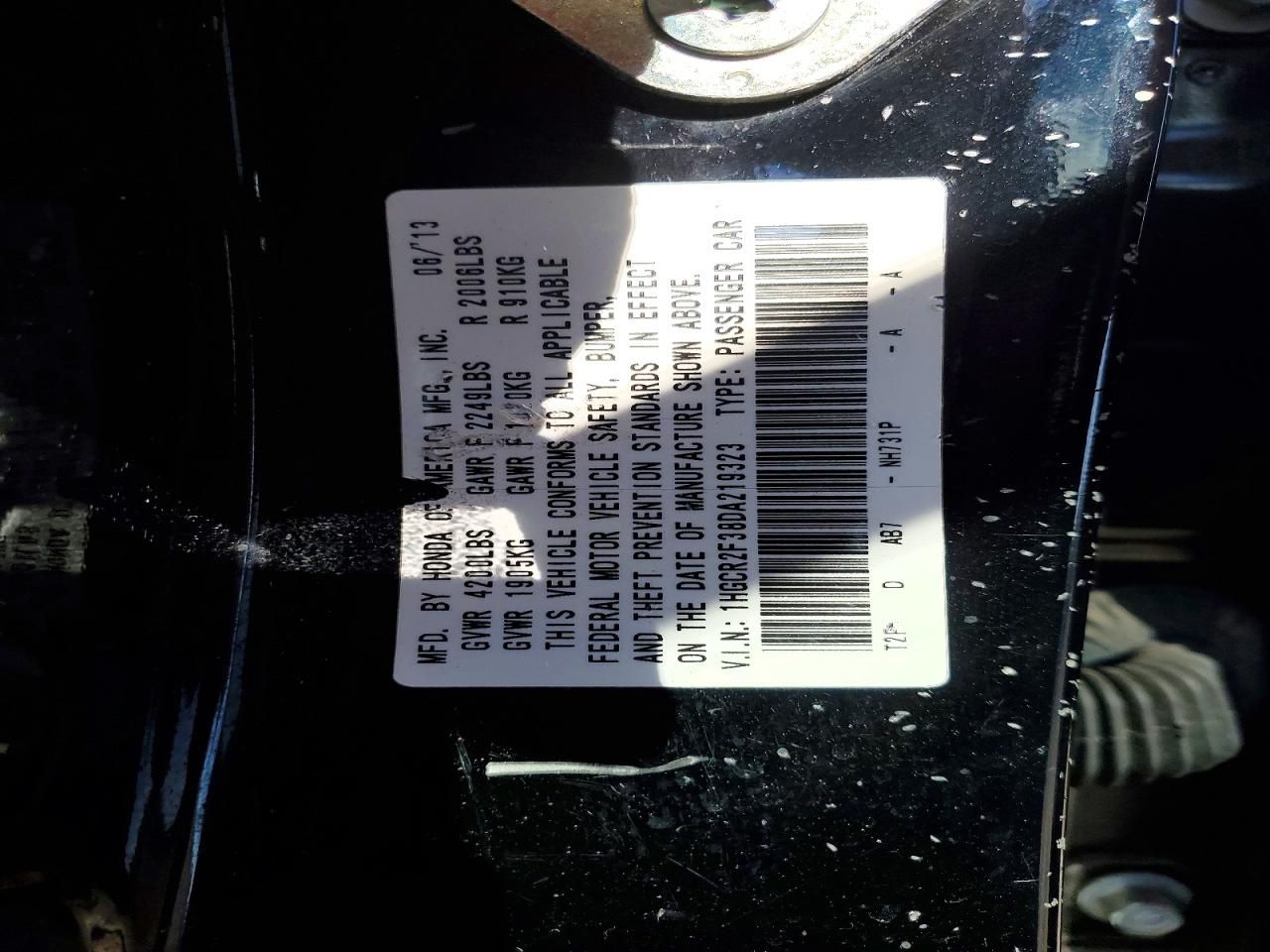 2013 Honda Accord lx