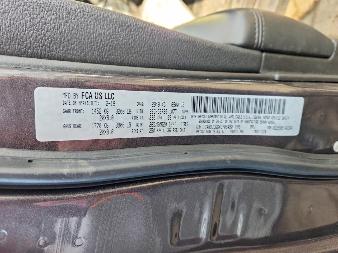 2019 Dodge Durango gt