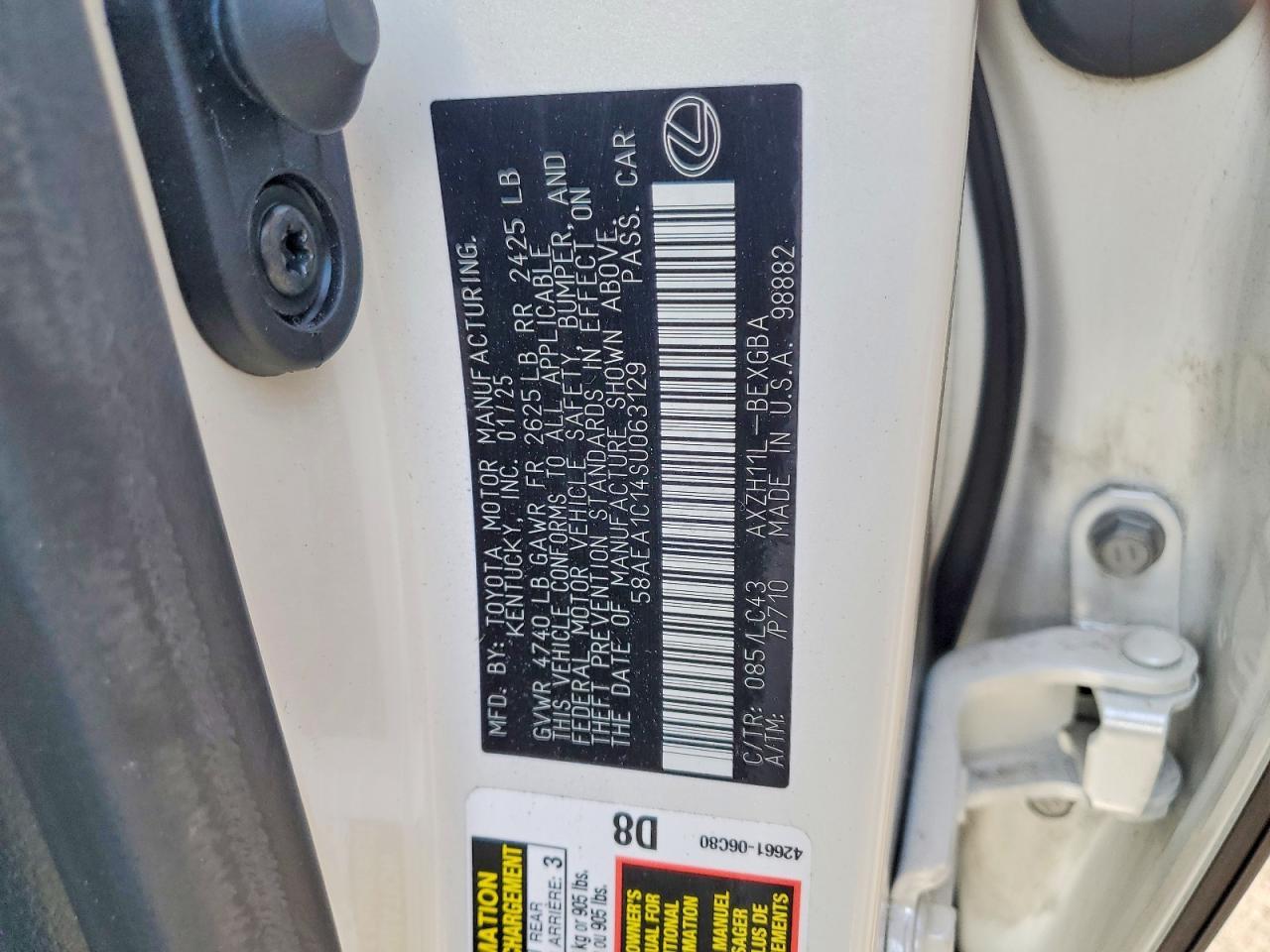 2025 Lexus Es 300h Base
