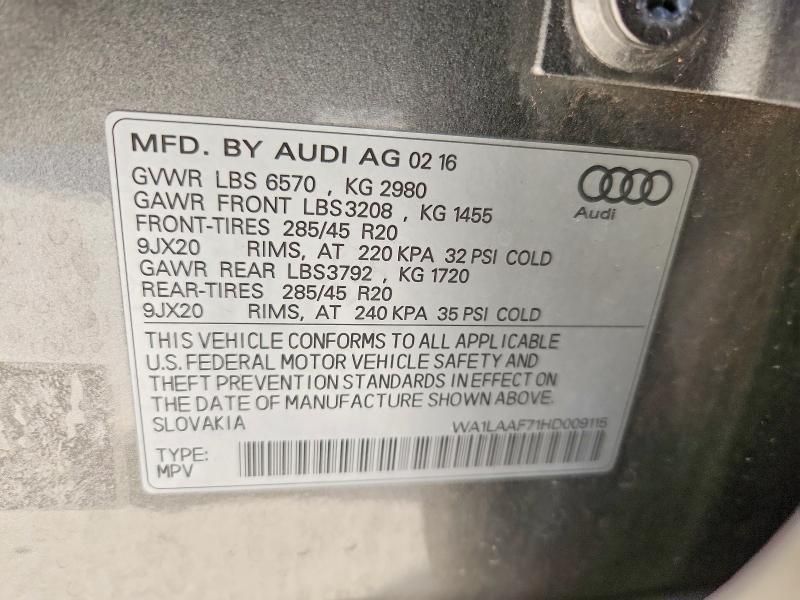 2017 Audi Q7 Premium Plus