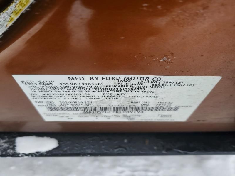 2019 Ford Ecosport se