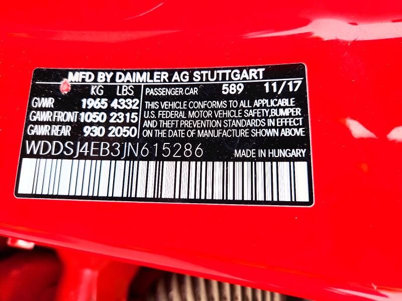 2018 Mercedes-Benz Cla 250