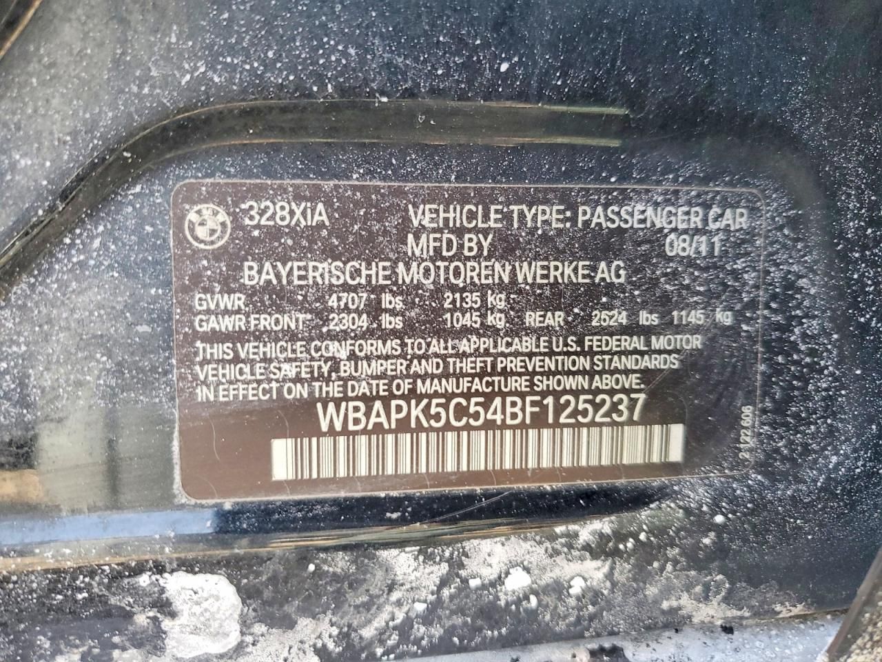 2011 BMW 328 xi Sulev