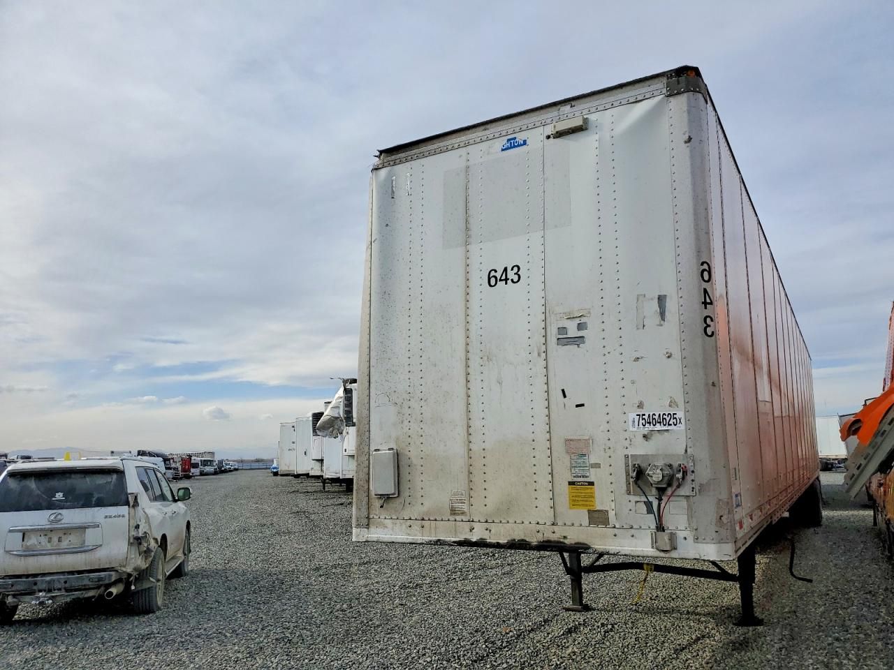 2015 Stoughton Ghton ZGPVW-535T-S-C-AR DRY Van Trailer