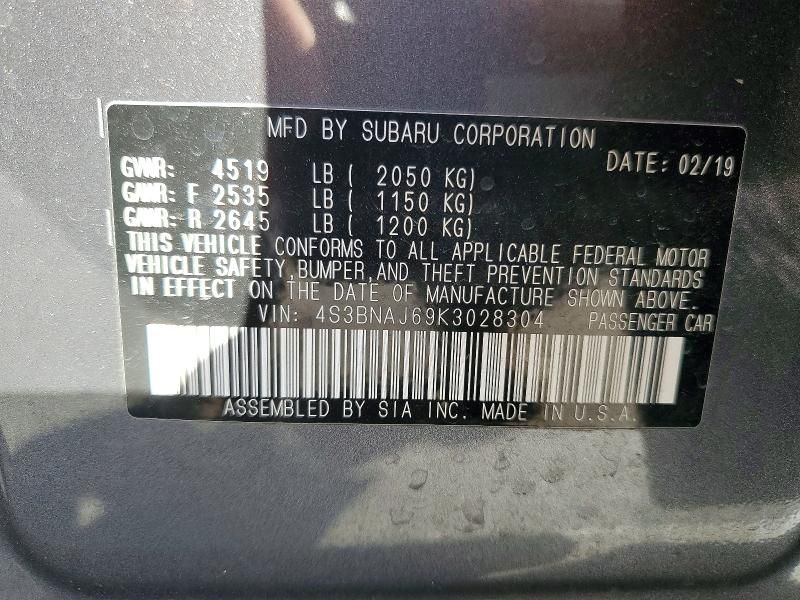 2019 Subaru Legacy 2.5i Limited