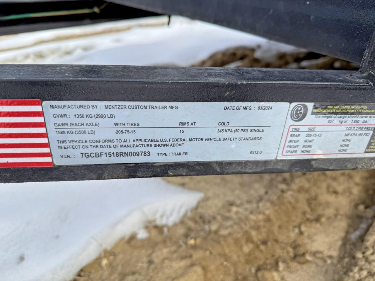 2024 Mctr 2004 Mctr Unknown-utility Trailer