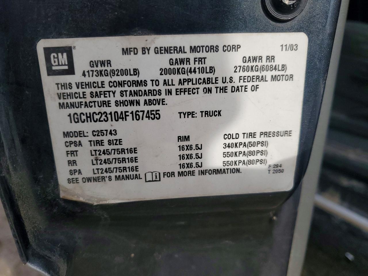 2004 Chevrolet Silverado C2500 Heavy Duty