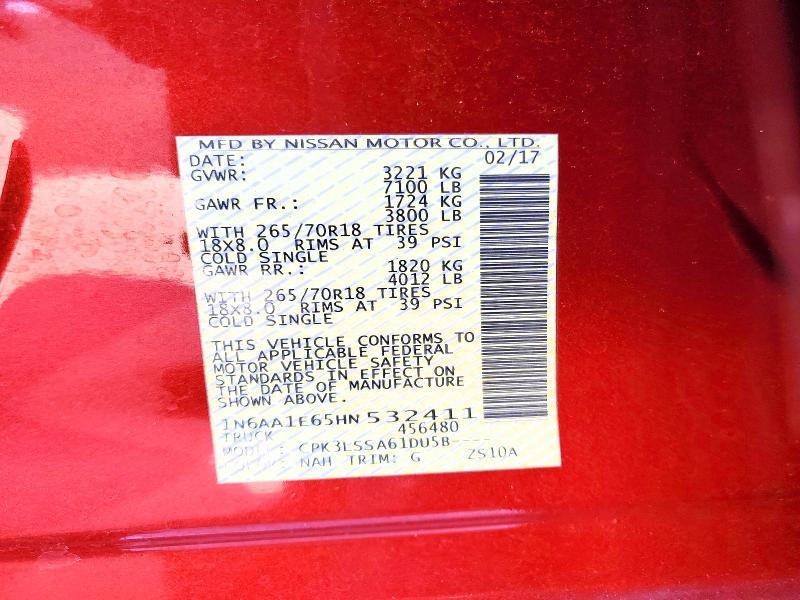 2017 Nissan Titan SV