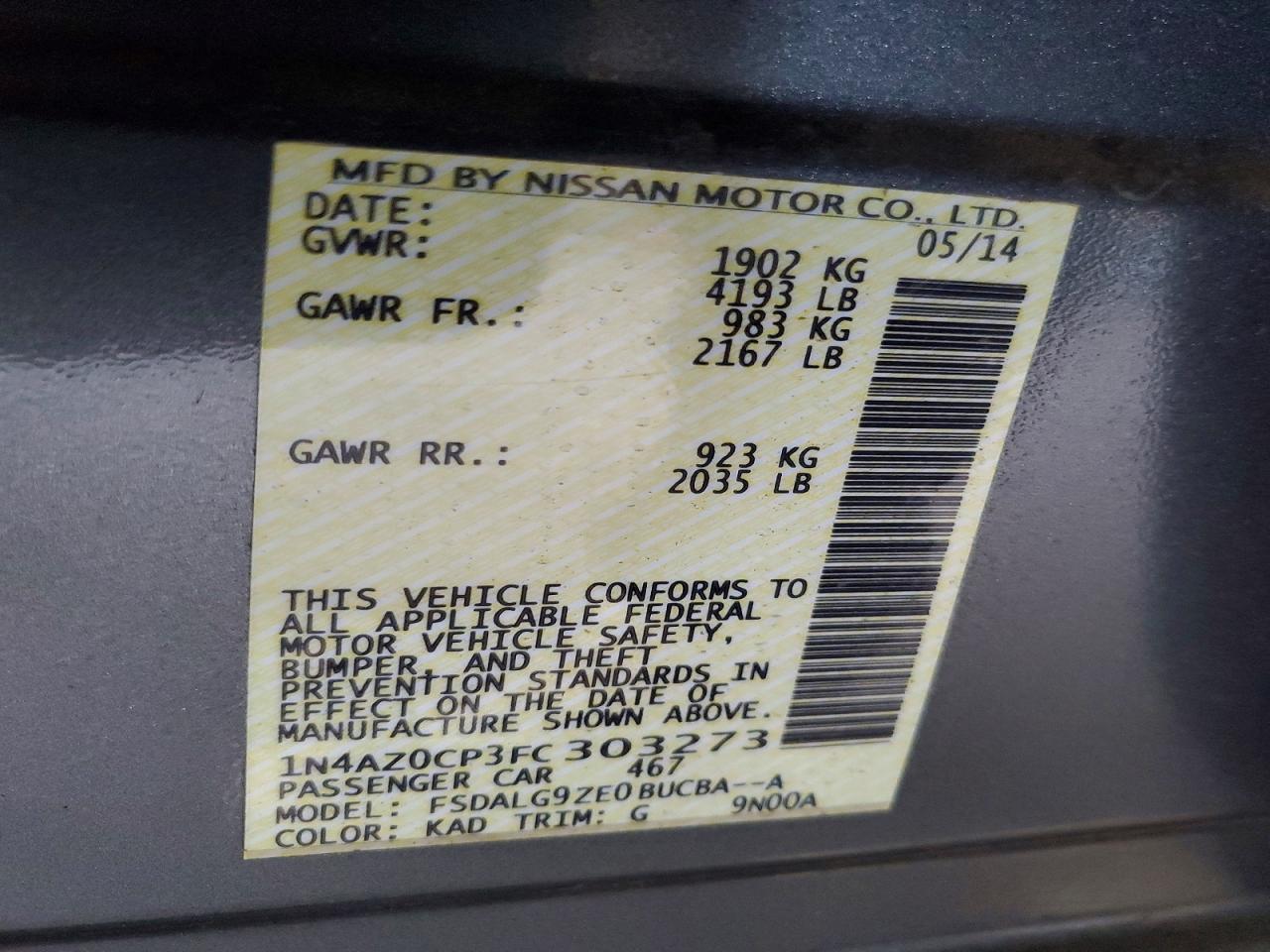 2015 Nissan Leaf s