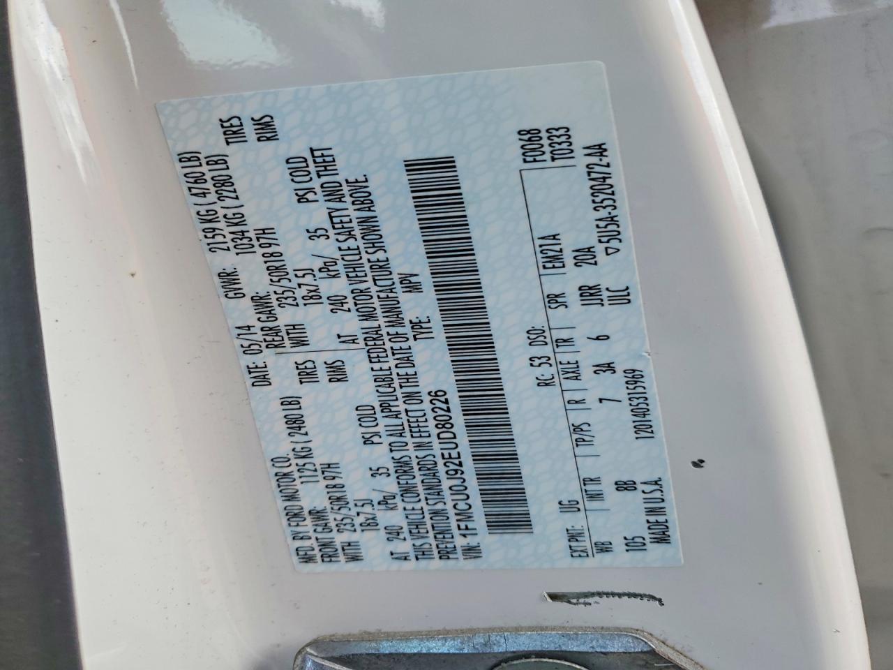 2014 Ford Escape Titanium