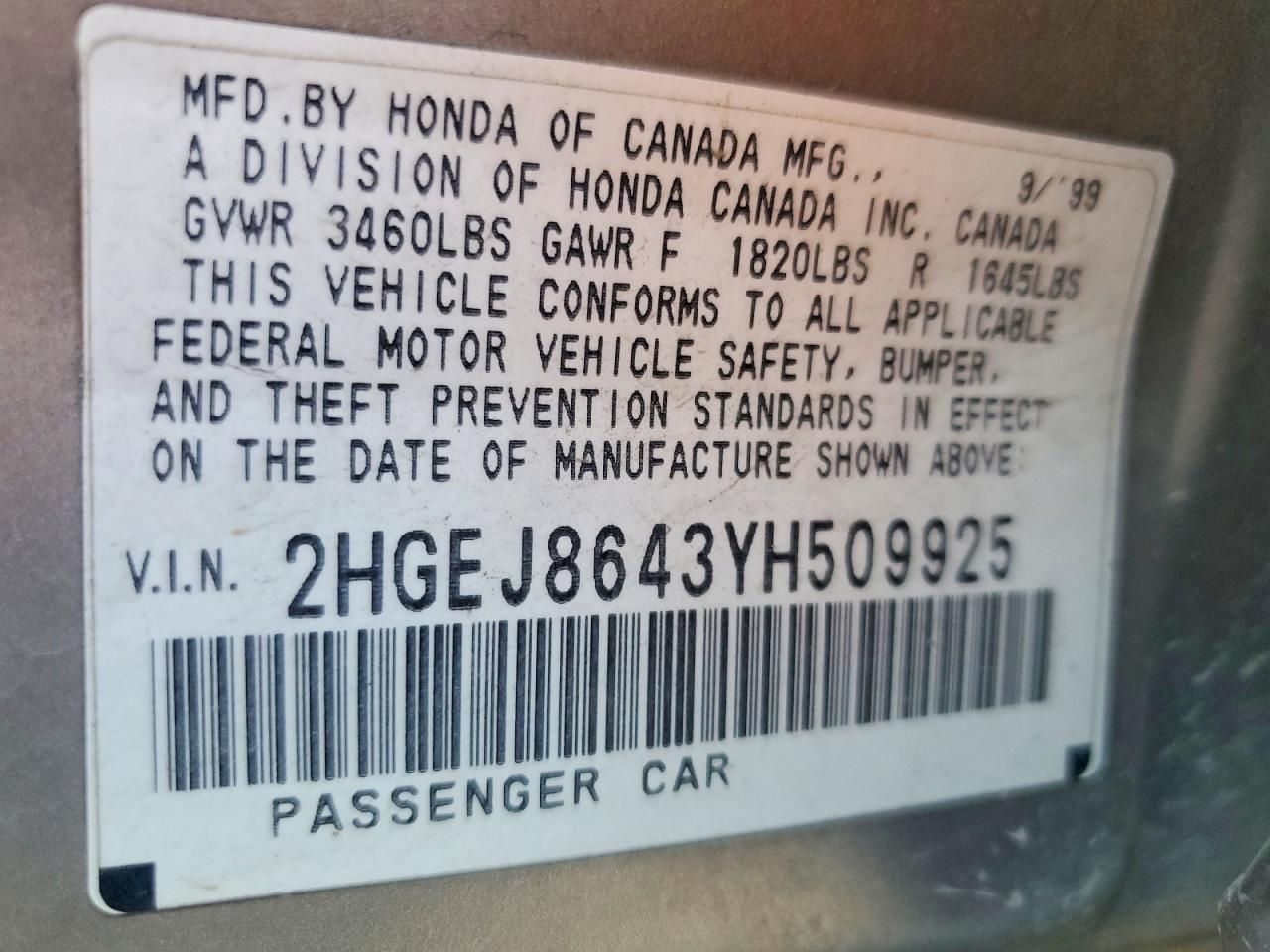 2000 Honda Civic ex