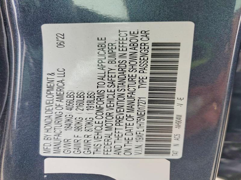 2022 Honda Civic exl