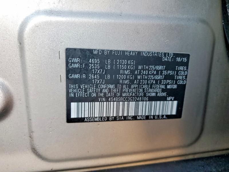 2016 Subaru Outback 2.5i Premium