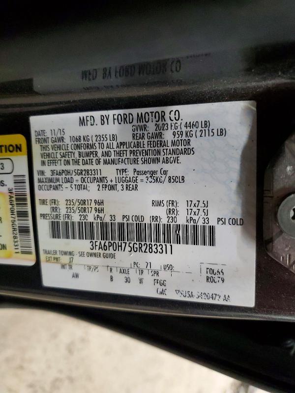 2016 Ford Fusion se